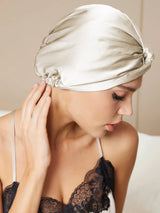 [Beige] SilkSilky-FR Bonnets de Nuit 002