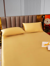 [Champagne] SilkSilky-FR 22Momme Pure Soie Bedding Set 005,