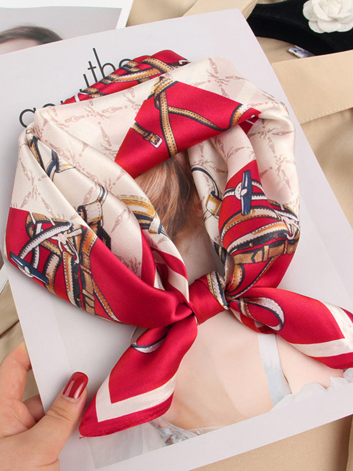 [P033] SilkSilky-FR Pure Soie Scarf 001,
