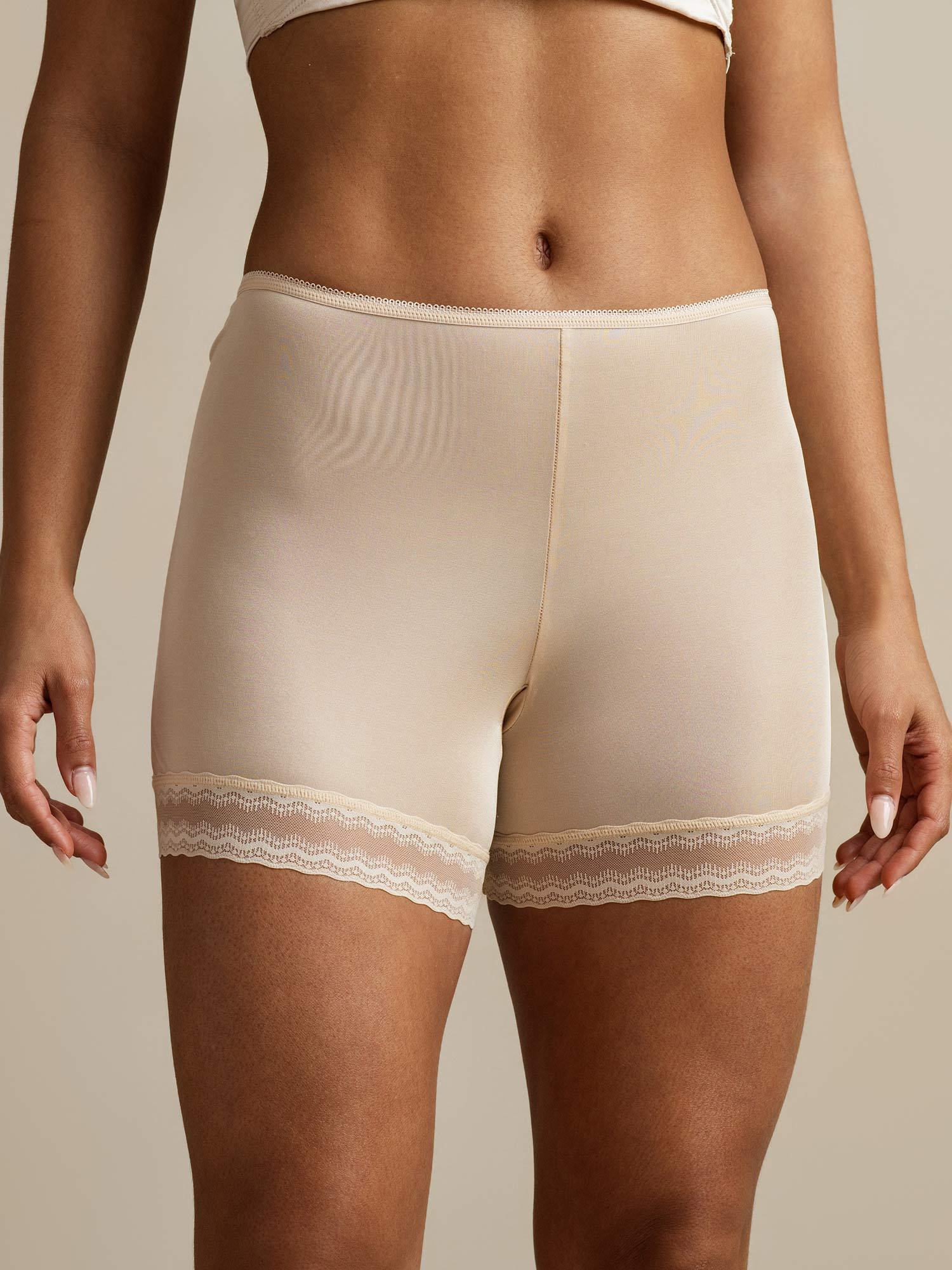 [Beige] SilkSilky-FR Soie Panty 007,