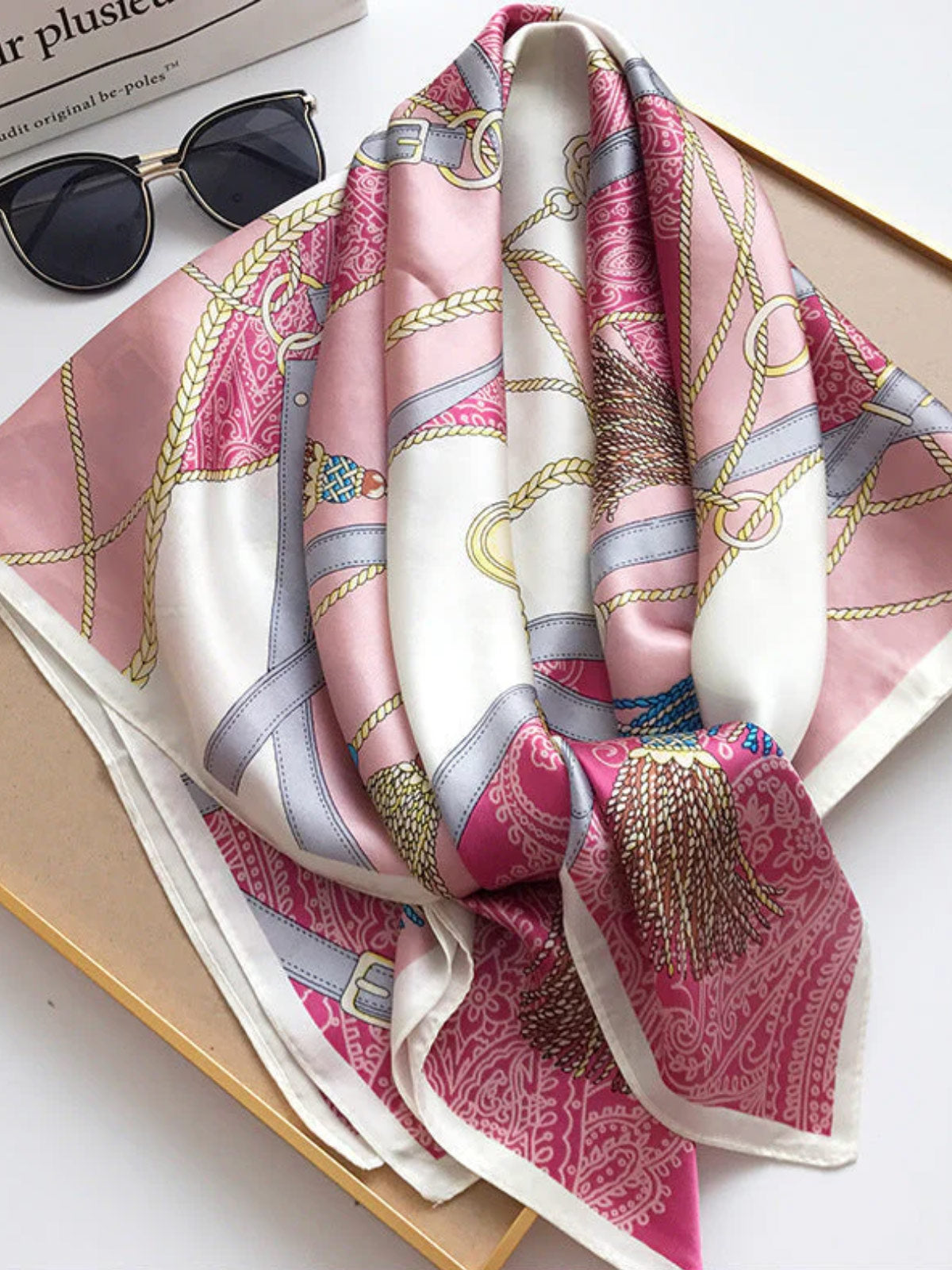 [P004] SilkSilky-FR Pure Soie Scarf 002,