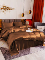 [Café] SilkSilky-FR 19Momme Parure de Lit Soie 003