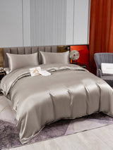 [Gris] SilkSilky-FR 22Momme Pure Soie Bedding Set 005,