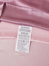[MauvePâle+RoseClair] SilkSilky-FR Parure de Lit Soie 004