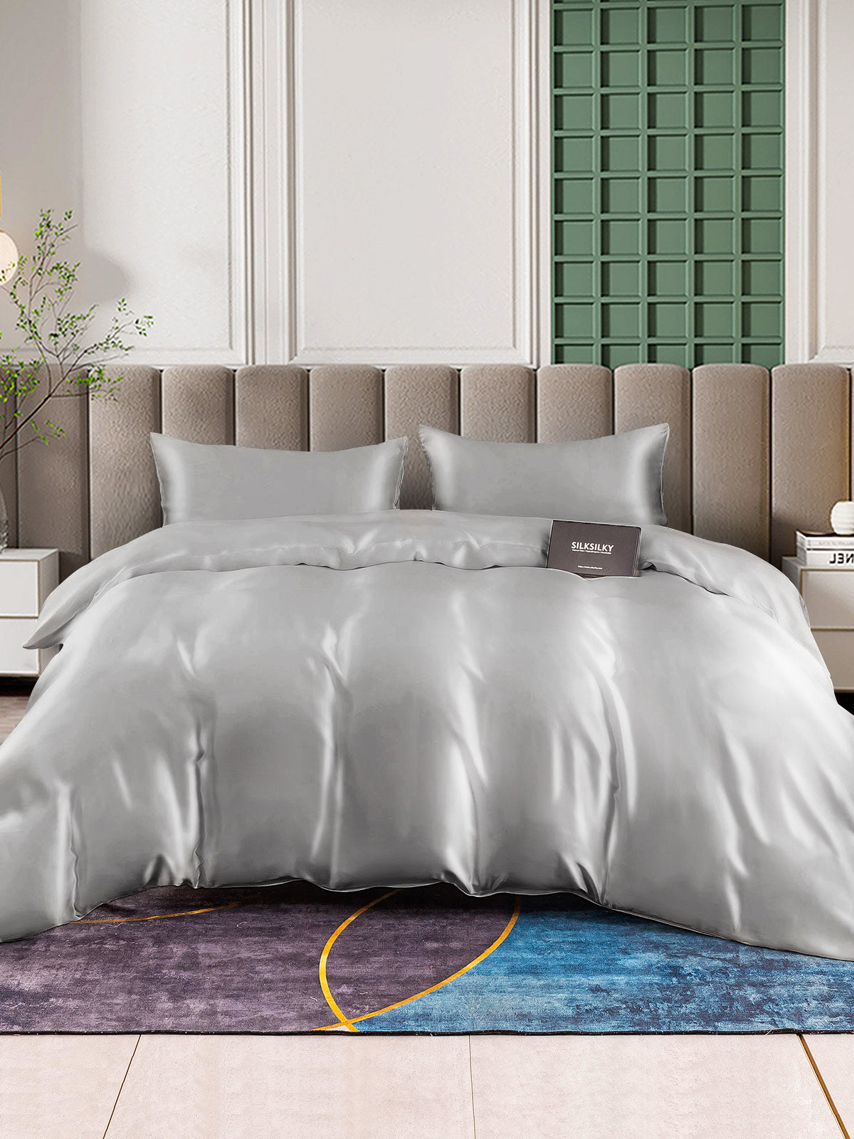 [Argent] SilkSilky-FR 25Momme Pure Soie Bedding Set 002