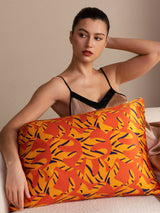 [Chien Orange] SilkSilky-FR Taies d'Oreiller 001