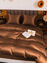 [Café] SilkSilky-FR Parure de Lit Soie 006