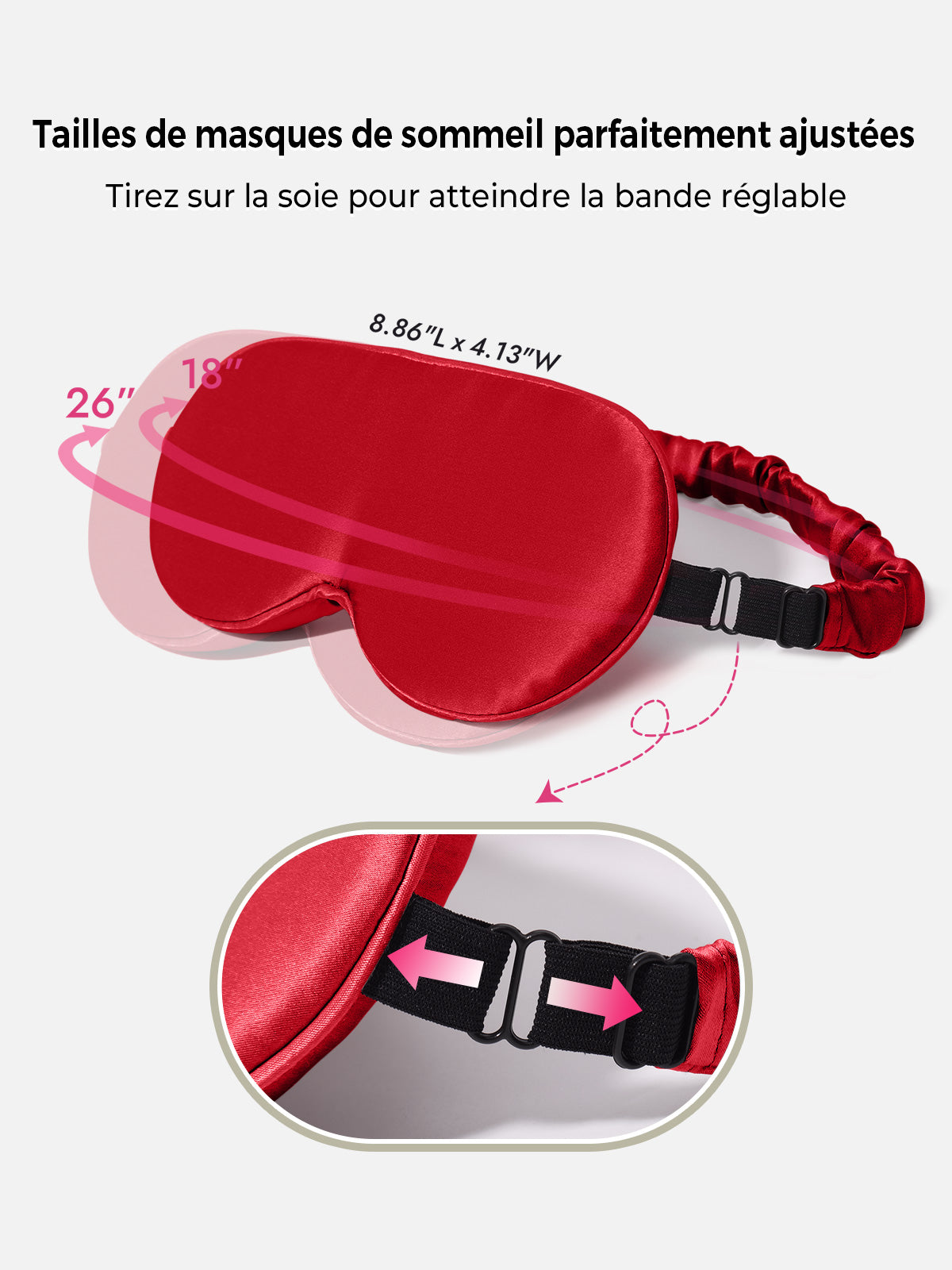 [Rouge Vineux] SilkSilky-FR Soie Eye Mask 004