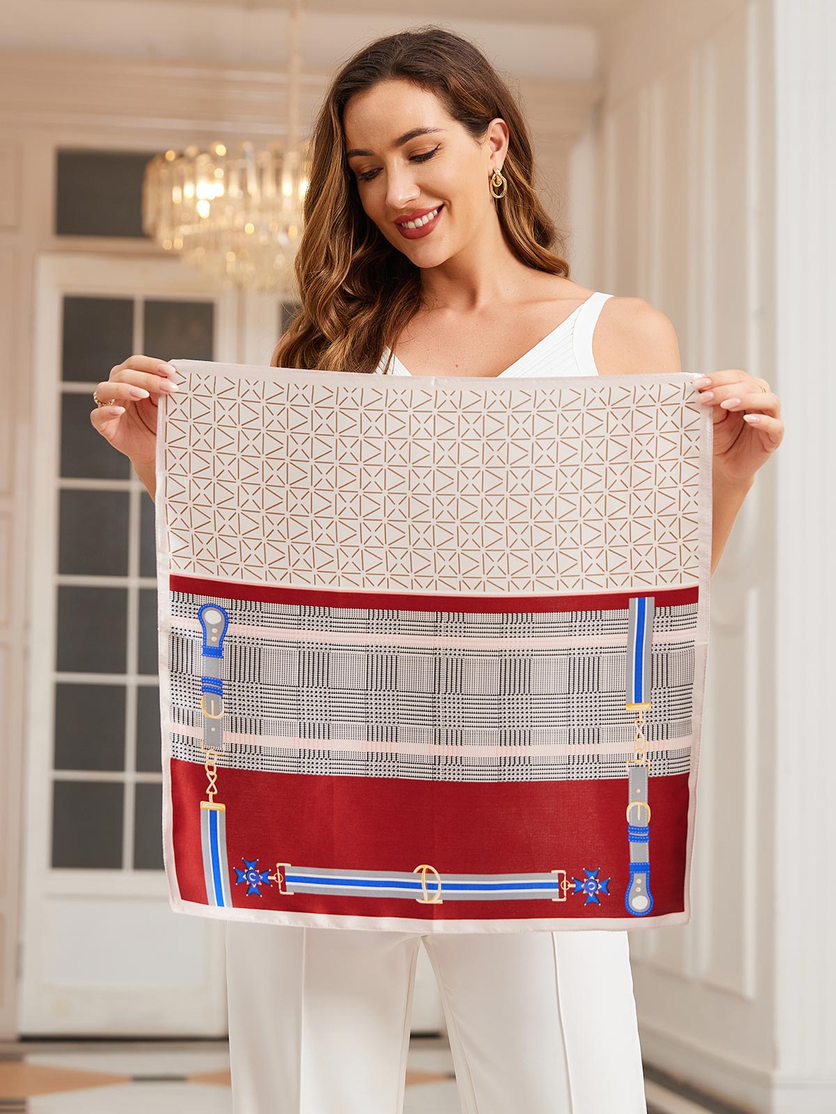 [P037] SilkSilky-FR Pure Soie Scarf 004,