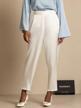 [Blanc] SilkSilky-FR 19Momme Soie Womens Pants 001
