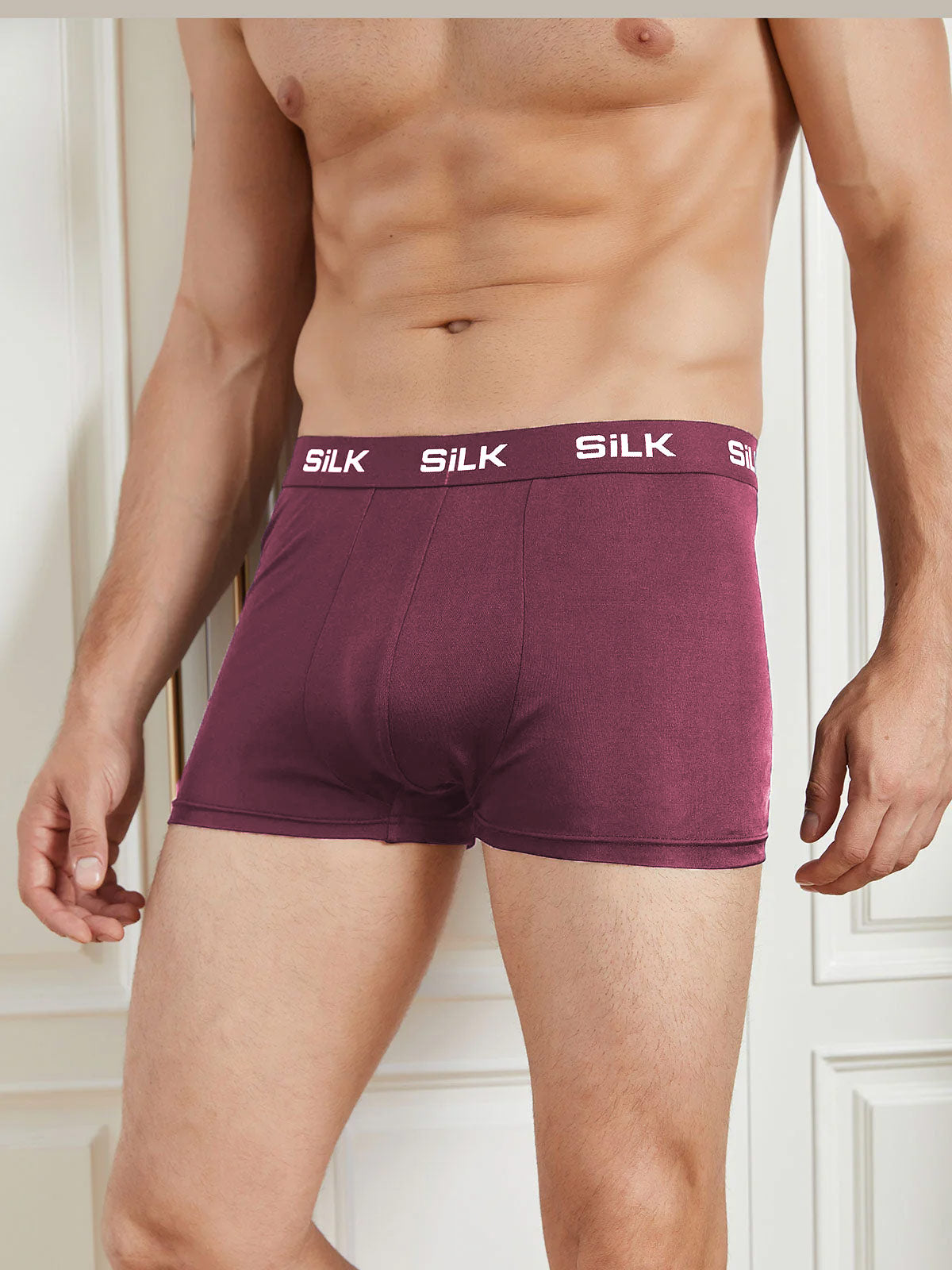 [Rouge Vineux] SilkSilky-FR Pure Soie Mens Underwear 001