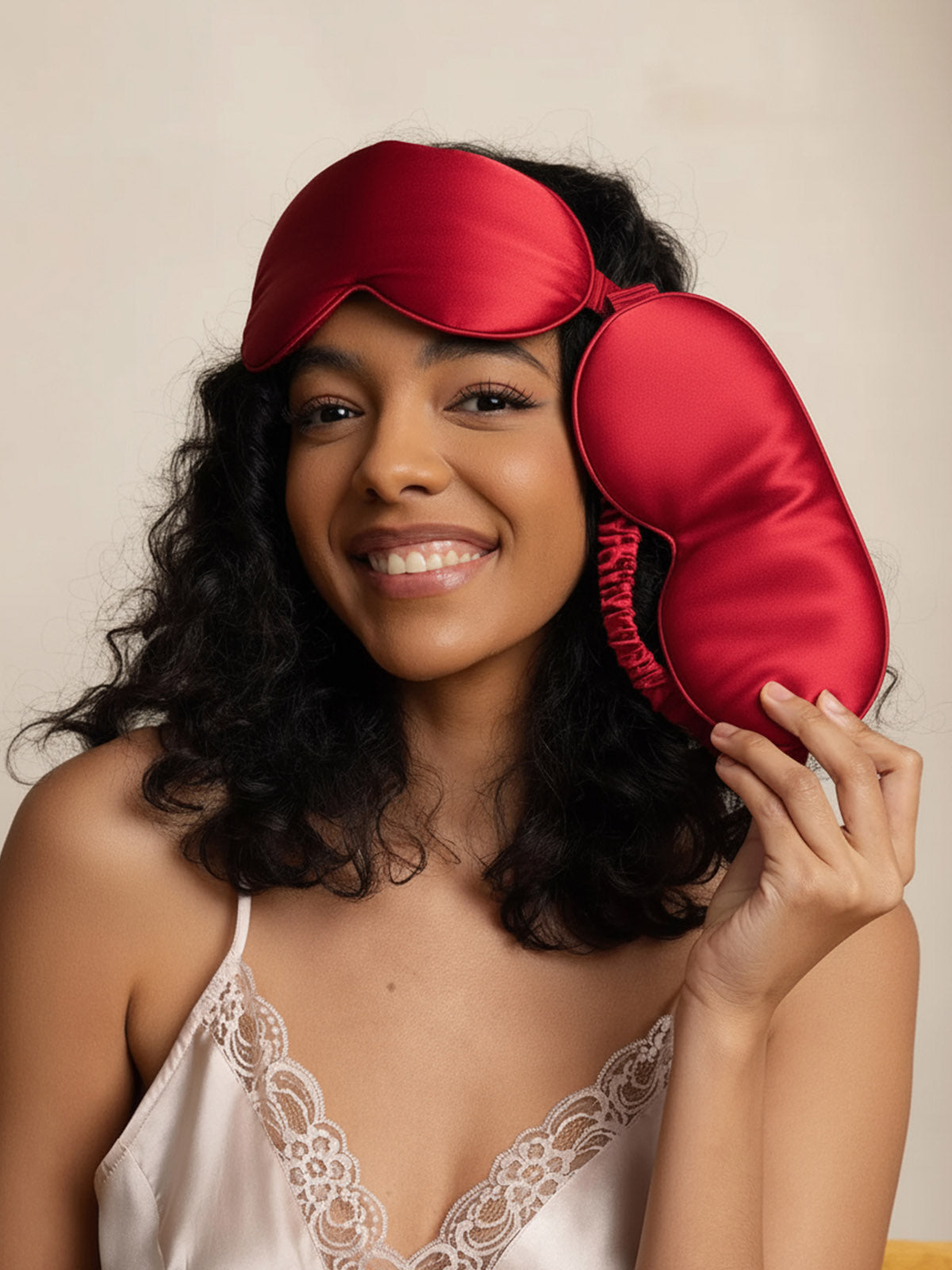 [Rouge Vineux] SilkSilky-FR Pure Soie Eye Mask 004