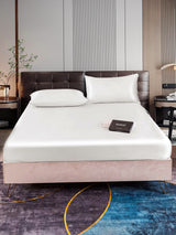 [Blanc] SilkSilky-FR 22Momme Pure Soie Bedding Set 001,