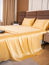 [Champagne] SilkSilky-FR 19Momme Parure de Lit Soie 003