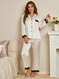 SilkSilky-FR-Pure-Soie-Manches-longues-Revers-Femme-Pyjamas-Blanc-001