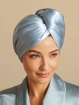 [Bleu Ciel] SilkSilky-FR Turban Cheveux 003