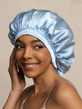 [Bleu Clair] SilkSilky-FR Bonnets de Nuit 003