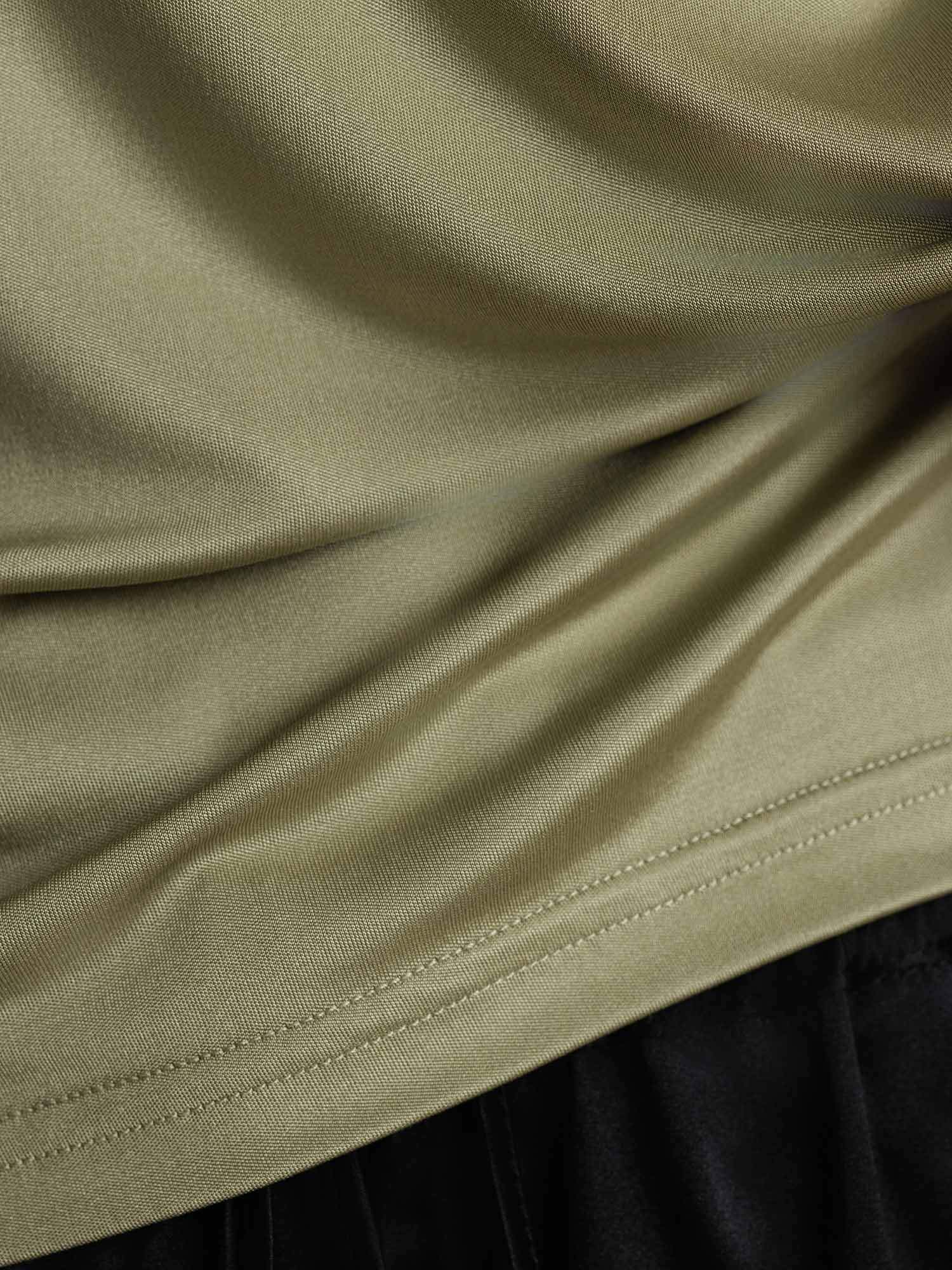 [Herbe Sèche] SilkSilky-FR Soie Col Chemise Femme T-Shirt 005