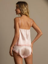 [Rose Clair] SilkSilky-FR Sleeveless V Neck Ensemble Camisole 002