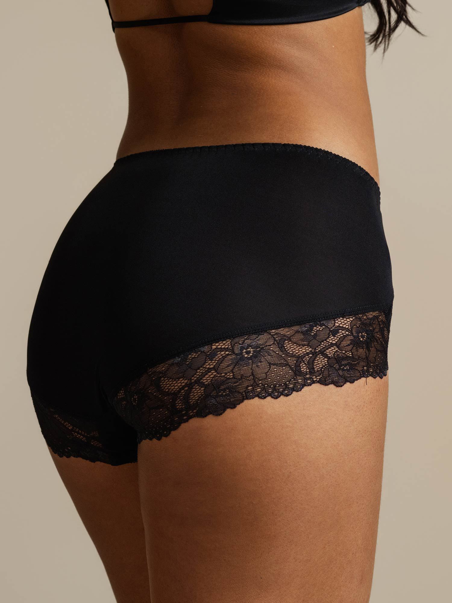 [Noir] SilkSilky-FR Soie Panty 008,
