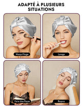 [Argent] SilkSilky-FR Bonnets de Nuit 006