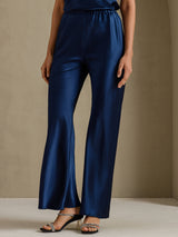[Bleu Foncé] SilkSilky-FR Femme Pantalons 003