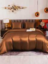 [Café] SilkSilky-FR Parure de Lit Soie 002