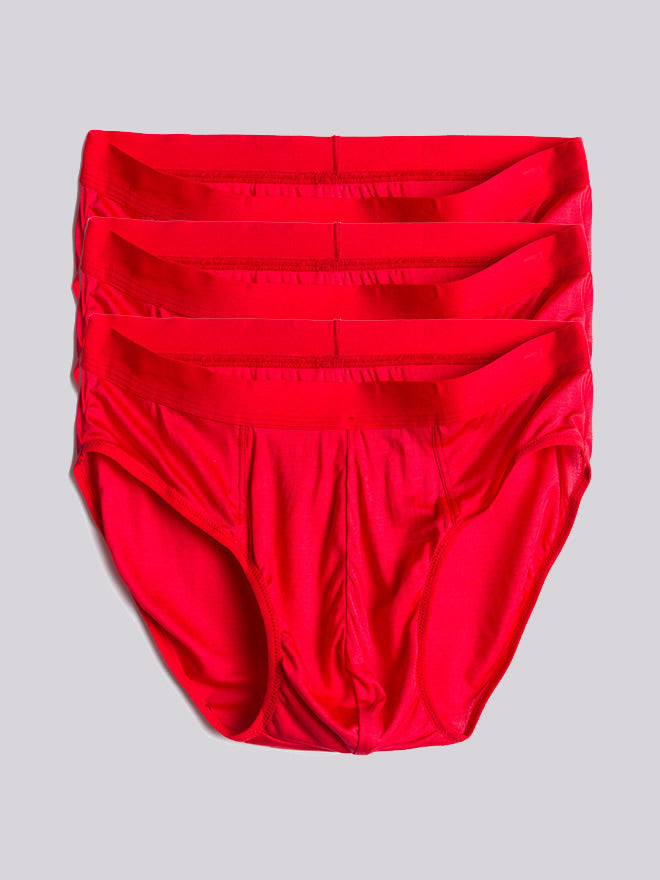 [Rouge] SilkSilky-FR Pure Soie Mens Underwear 005
