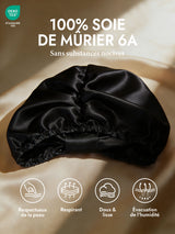 [Noir] SilkSilky-FR Bonnets de Nuit 002