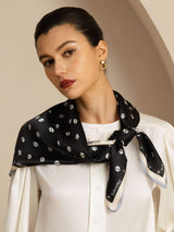 [Noir] SilkSilky-FR Scarf 003