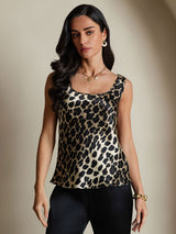 [Leopard] SilkSilky-FR 19Momme Soie Camisoles 001,