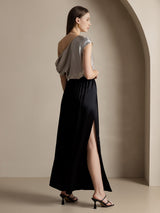 [Noir] SilkSilky-FR 19Momme Soie Womens Pants 002