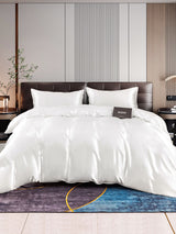 [Blanc] SilkSilky-FR 22Momme Pure Soie Bedding Set 001,