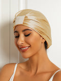 SilkSilky-FR Pure Soie Sleep Cap Champagne 003