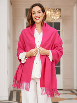 [Rose Rouge] SilkSilky-FR Laine Écharpes 003