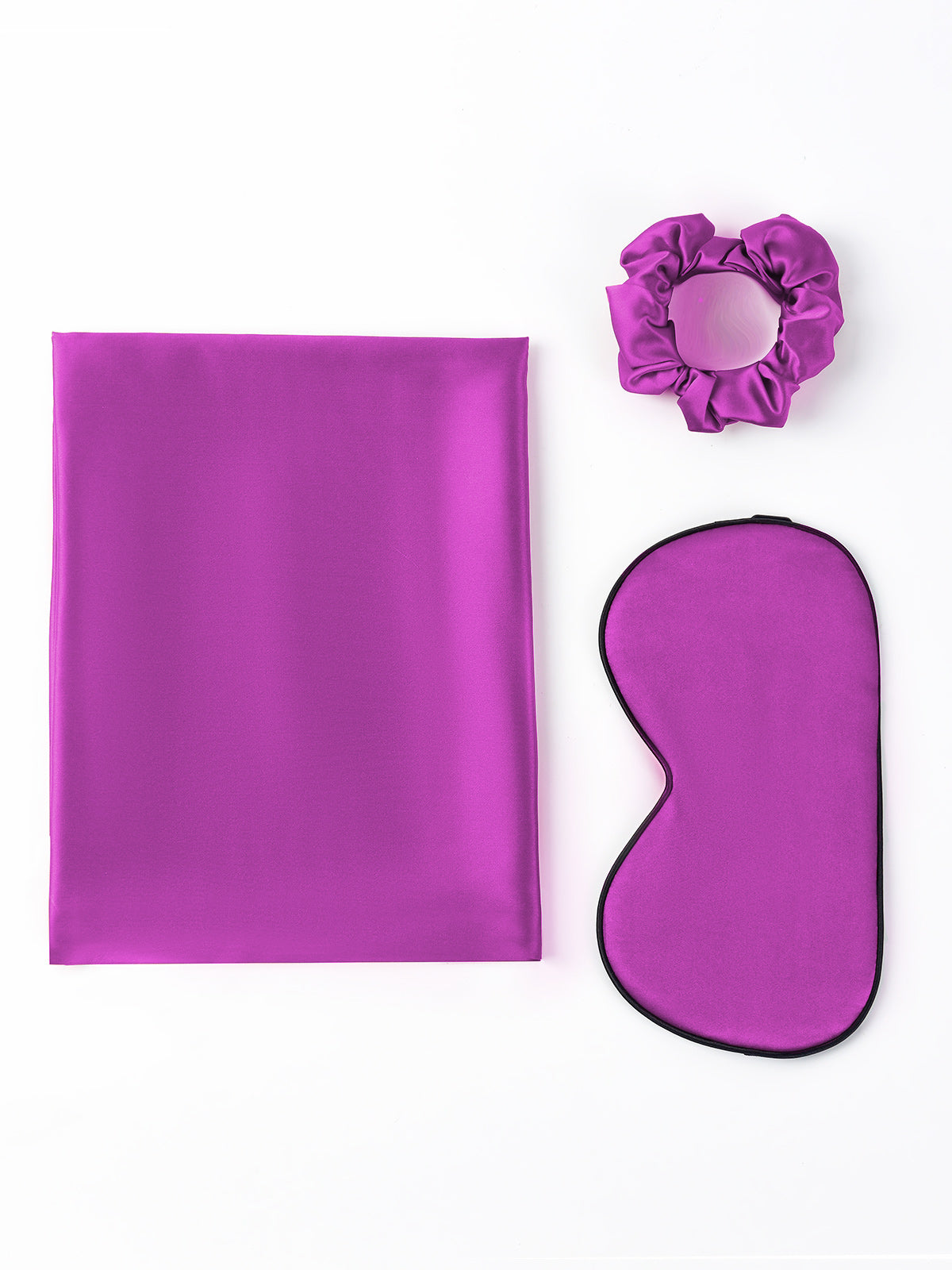 SilkSilky FR 19Momme Pure Soie Pillowcase Set Violette 003