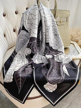 [P075] SilkSilky-FR Pure Soie Scarf 001