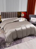 SilkSilky FR 22Momme Pure Soie Duvet Cover Gris 003