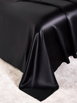 [Noir] SilkSilky-FR 25Momme Parure de Lit Soie 005