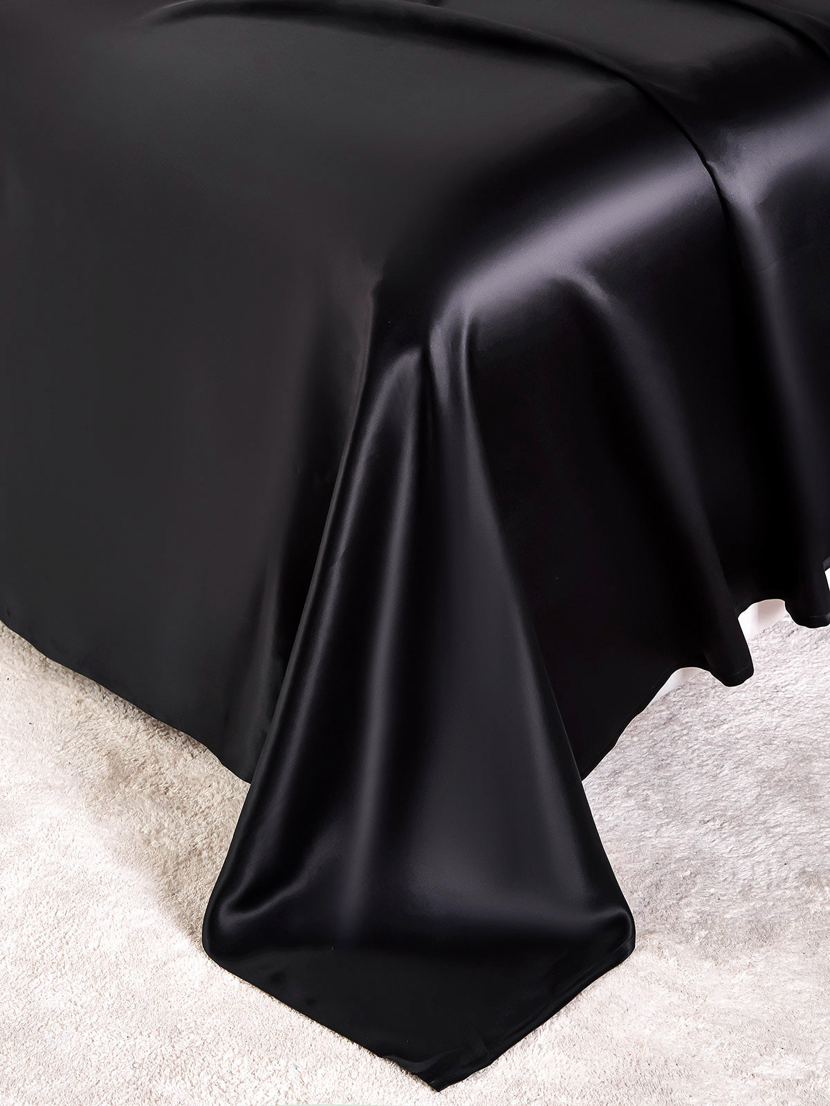 [Noir] SilkSilky-FR 25Momme Pure Soie Bedding Set 005