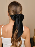 SilkSilky-FR 19Momme Pure Soie Scrunchie Noir 001