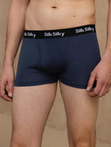 [Bleu Foncé] SilkSilky-FR Mens Underwear 005