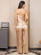 [Champagne] SilkSilky-FR Fines Brides Col V Ensemble Camisole 002