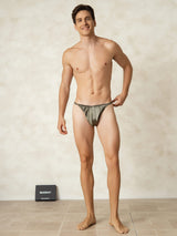 [Vert Olive] SilkSilky-FR Homme Sous-vêtements 003