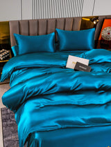 [Bleu Royal] SilkSilky-FR 22Momme Parure de Lit Soie 003