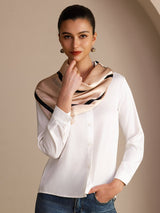 [Carré Beige] SilkSilky-FR Scarf 003