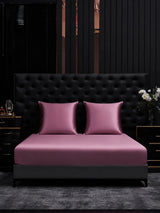[Mauve Pâle] SilkSilky-FR Parure de Lit Soie 001