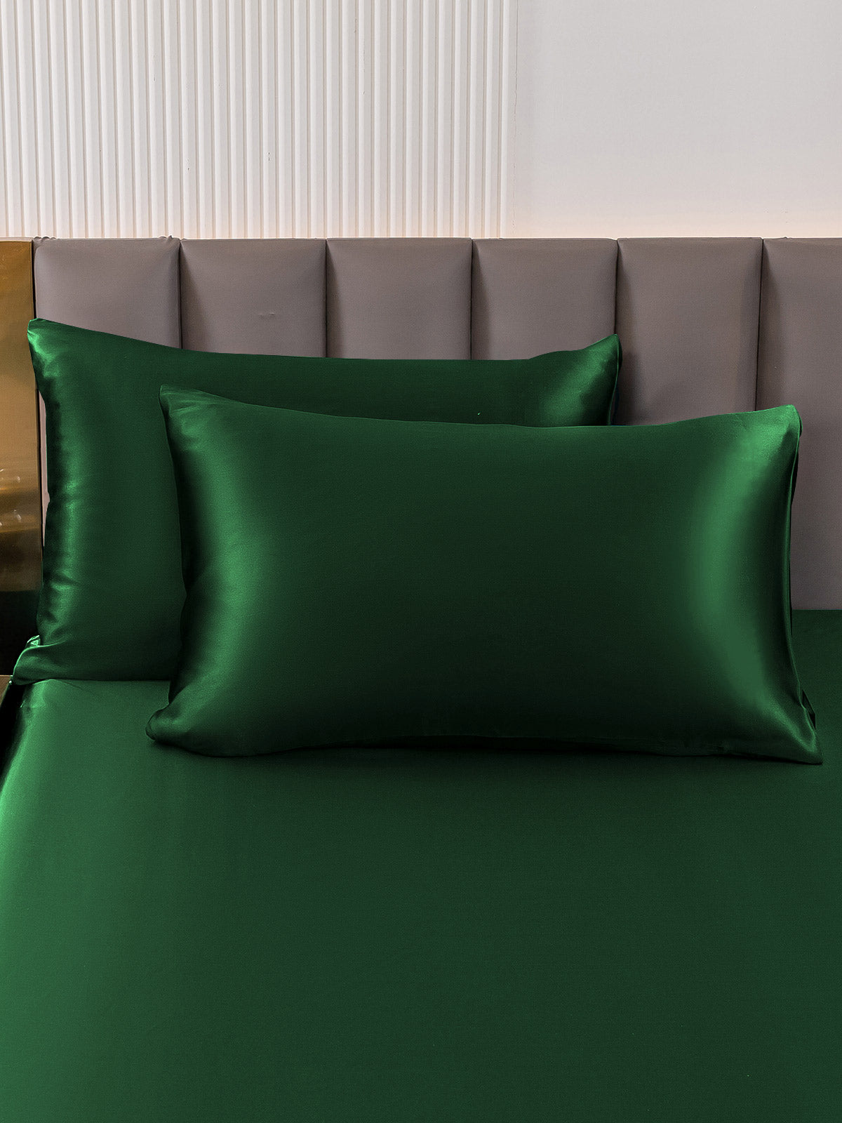 [Vert Foncé] SilkSilky-FR 22Momme Pure Soie Pillowcase 003