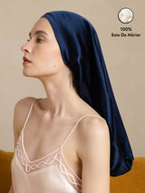 [Bleu Foncé] SilkSilky-FR Bonnets de Nuit 001