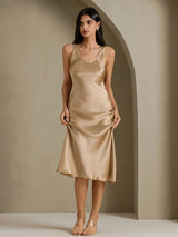 [Or Champagne] SilkSilky-FR Sleeveless Robes 005